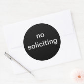 Sticker Rond "pas de sollicitation" nouveauté (Enveloppe)