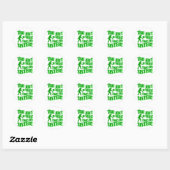 Sticker Rond Pas de squatch qui est ma soeur (Feuille)