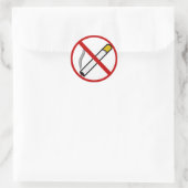 Sticker Rond Pas de tabac ! (Sac)
