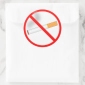 Sticker Rond Pas de tabac (Sac)
