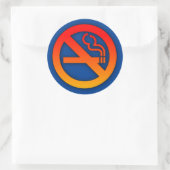 Sticker Rond Pas de tabac (Sac)