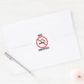 Sticker Rond Pas de tabac (Enveloppe)