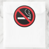 Sticker Rond Pas de tabac (Sac)
