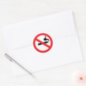 Sticker Rond Pas de tabac (Enveloppe)