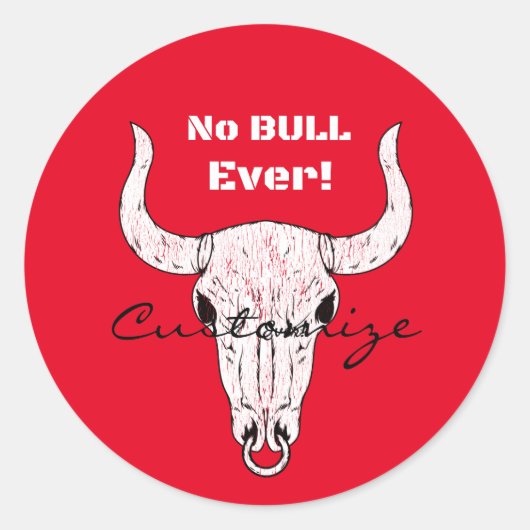 Sticker Rond Pas de tonneau jamais Thunder_Cove (Devant)