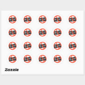 Sticker Rond Pas de transphobie (Feuille)