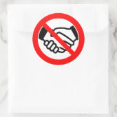 Sticker Rond Pas de tremblement de main (Sac)