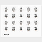 Sticker Rond Pas de Vibes Baa-d Sheep (Feuille)