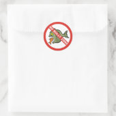 Sticker Rond Pas de zone brute (Sac)