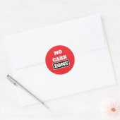 Sticker Rond Pas de zone carb (100% CARNIVORE) (Enveloppe)