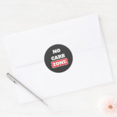 Sticker Rond Pas de zone carb (100% CARNIVORE) (Enveloppe)