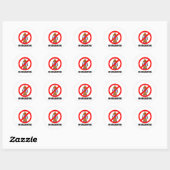 Sticker Rond Pas d'éclairage (Feuille)