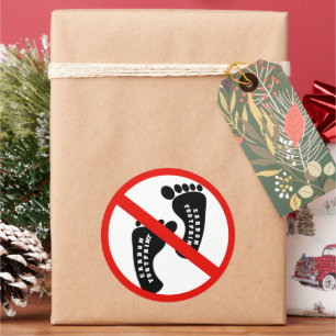 Sticker Rond Pas d'empreinte carbone