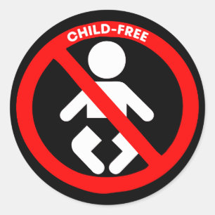 Sticker Rond Pas d'enfants