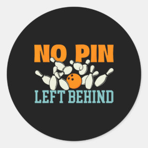 Sticker Rond Pas d'épingle gauche derrière - Bowling Bowler