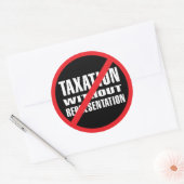 Sticker Rond Pas d'imposition sans représentation (Enveloppe)