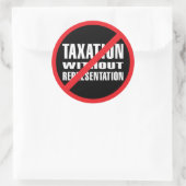 Sticker Rond Pas d'imposition sans représentation (Sac)