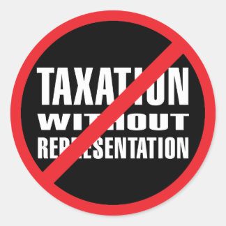 Sticker Rond Pas d'imposition sans représentation