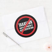 Sticker Rond Pas d'imposition sans représentation (Enveloppe)