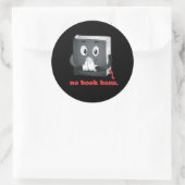 Sticker Rond Pas d'interdictions de livres S'il vous plaît (Sac)