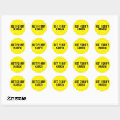 Sticker Rond Pas drôle Karen (Feuille)