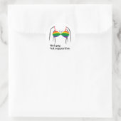 Sticker Rond PAS GAY MAIS SUPPORTIVE BRA -.png (Sac)