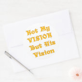 Sticker Rond Pas ma vision, mais sa vision art imprimer (Enveloppe)