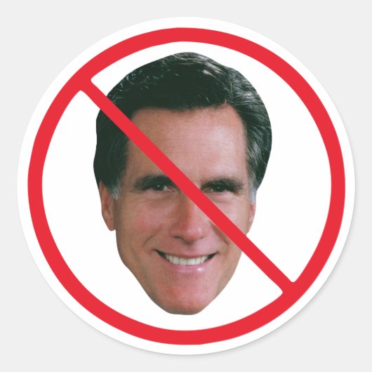 Sticker Rond Pas Mitt Romney (Devant)
