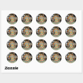 Sticker Rond Pas mon cirque, pas mes singes (Feuille)