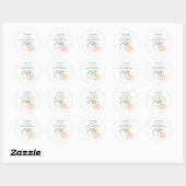 Sticker Rond Pas par Might - Zacharie 4:6 (Feuille)