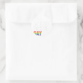 Sticker Rond Pas Peur De Dire Gay (Sac)