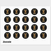 Sticker Rond Pas rapide pas furieux, drôle Sltoh  (Feuille)