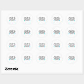 Sticker Rond Pas sur mes nerfs Dysautonomie prise de conscience (Feuille)