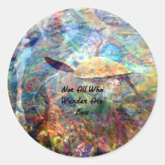 Sticker Rond Pas Tous Ceux Qui Verraient Des Citations Inspirat