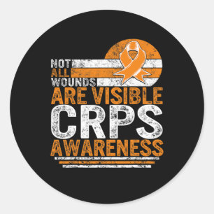 Sticker Rond Pas toutes les blessures Visible Complex Syndr de