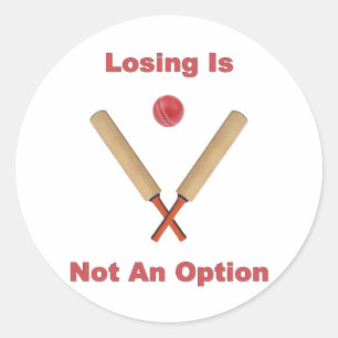 Sticker Rond Pas un cricket d'option