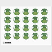 Sticker Rond Pas un Hugger (Feuille)