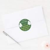 Sticker Rond Pas un Hugger (Enveloppe)