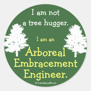 Sticker Rond Pas un Hugger