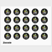 Sticker Rond Pas Une Grosse Plaisanterie De Cactus (Feuille)