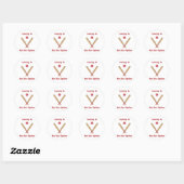 Sticker Rond Pas une option de cricket (Feuille)
