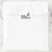 STICKER ROND PAS UNE REPRÉSENTATION EXACTE (Sac)