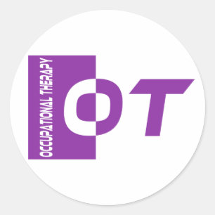 Sticker Rond pas violet