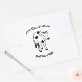 Sticker Rond Pas votre mère - pas votre lait (Enveloppe)