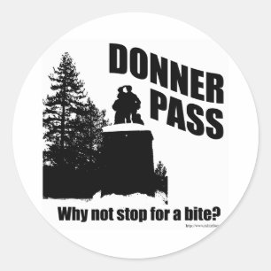 Sticker Rond Pass Donner