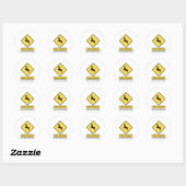 Sticker Rond passage des cerfs (Feuille)