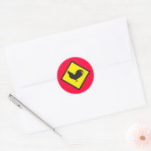 Sticker Rond Passage ROOSTER (Enveloppe)