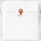 Sticker Rond Passez un Noël chaud et épicé (Sac)