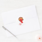 Sticker Rond Passez un Noël chaud et épicé (Enveloppe)