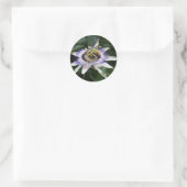 Sticker rond Passiflora photo florale (Sac)